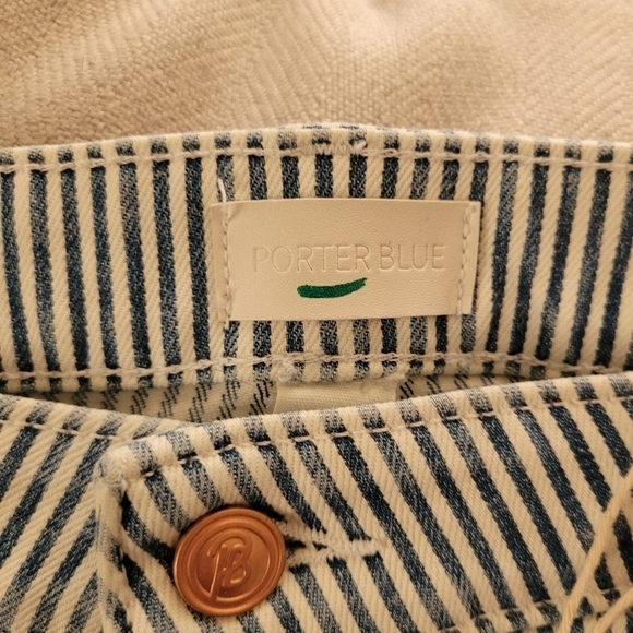 Porter Blue Striped Peyton Painters Pants - Picture 3 of 9